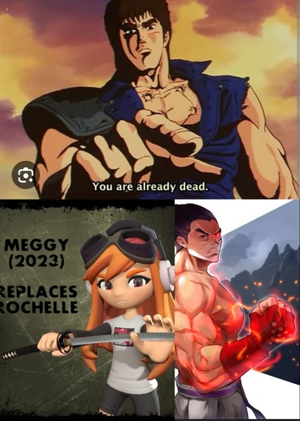 Omae wa mou shinderu, but it's Meggy and Kazuya Fan Casting Poster