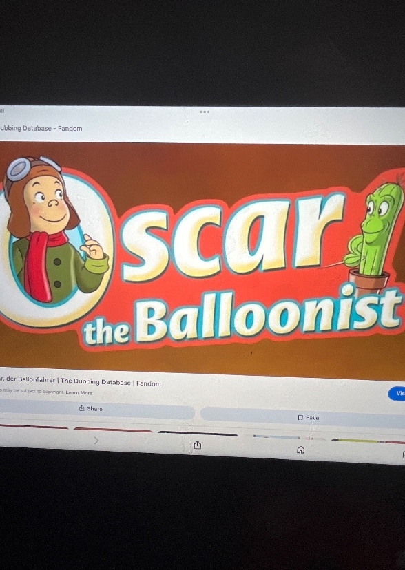 Oscar The Balloonist UK Dub 🇬🇧