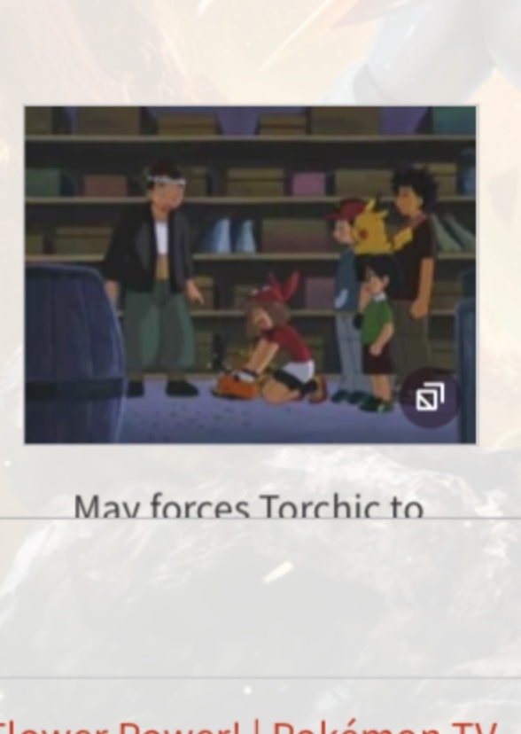 Pokémon may hurting her Torchic giv