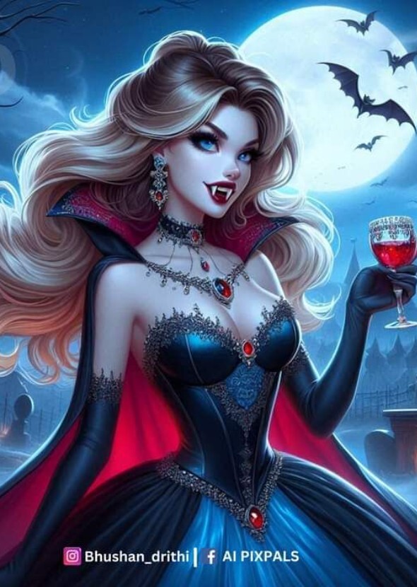 Rachel, the Vampire Princess Killer in Halloween Night