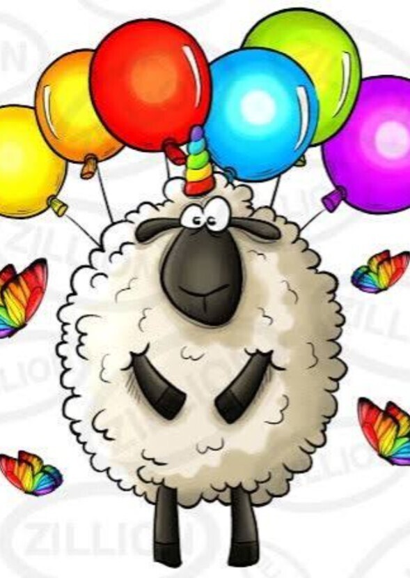 Rainbow Butterfly Unicorn Sheep