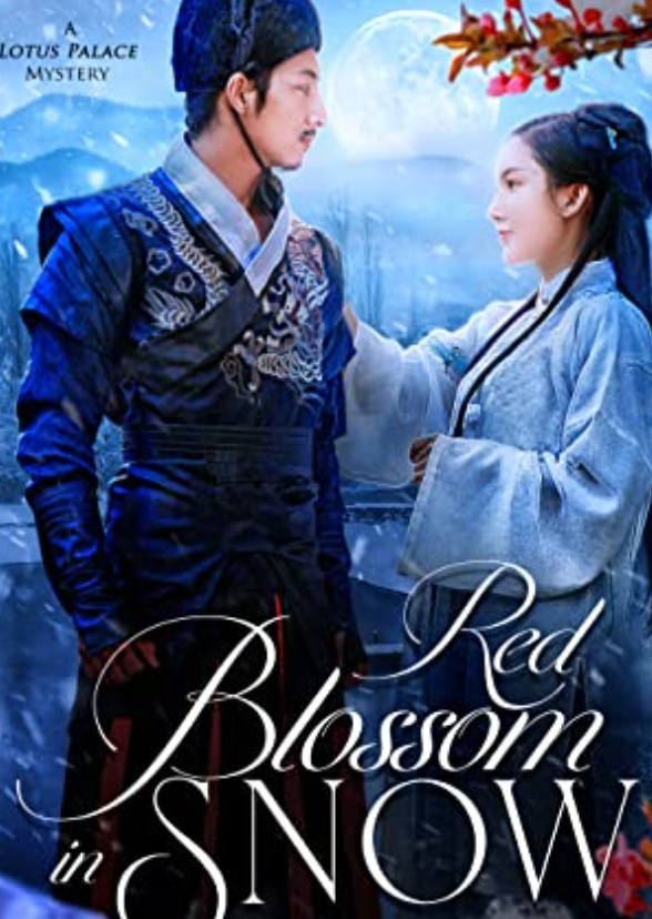 Red blossom in snow