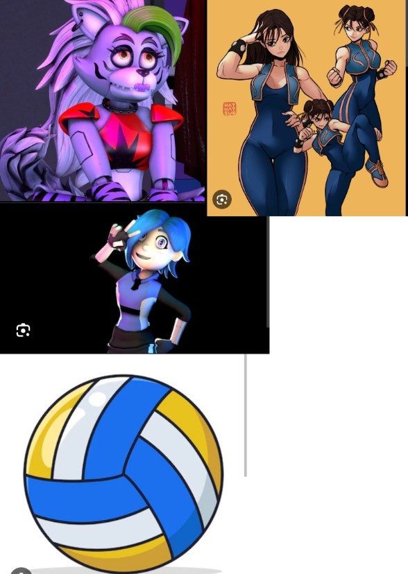 Roxanne Wolf, Tari & Chun-Li play Volleyball