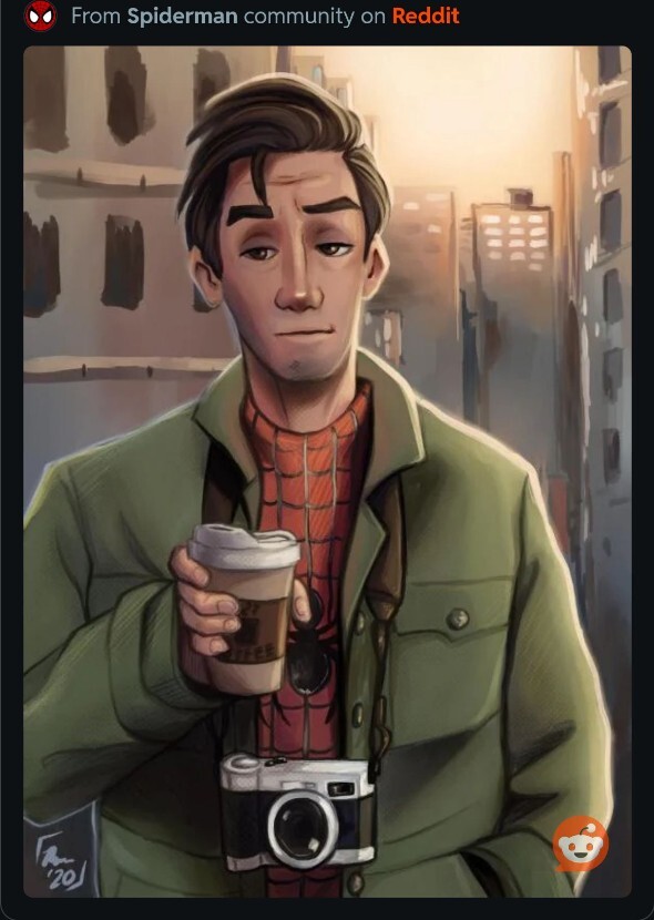 Ryan gosling as spider man Peter Parker