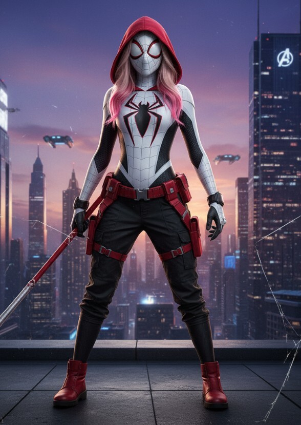 Sadie sink as ghost spider Ben rilley Earth 94