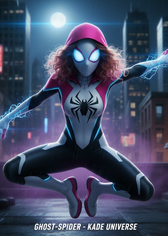 Sadie sink as ghost spider Kade