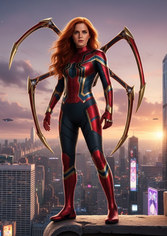 Sadie sink as iron spider MJ live now action