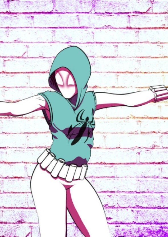 Haille steinflied AS Scarlet spider Gwen Earth 65c