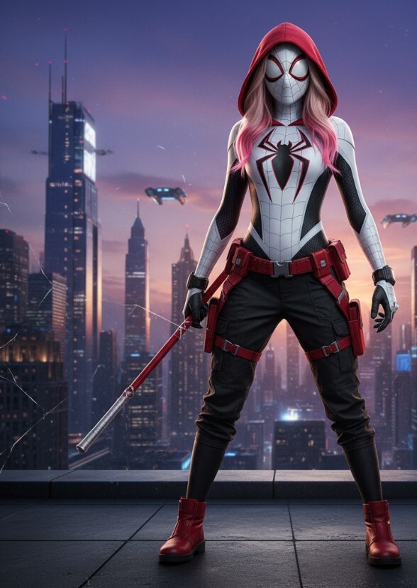 Sadie sink as Scarlett spider Gwen earth 84