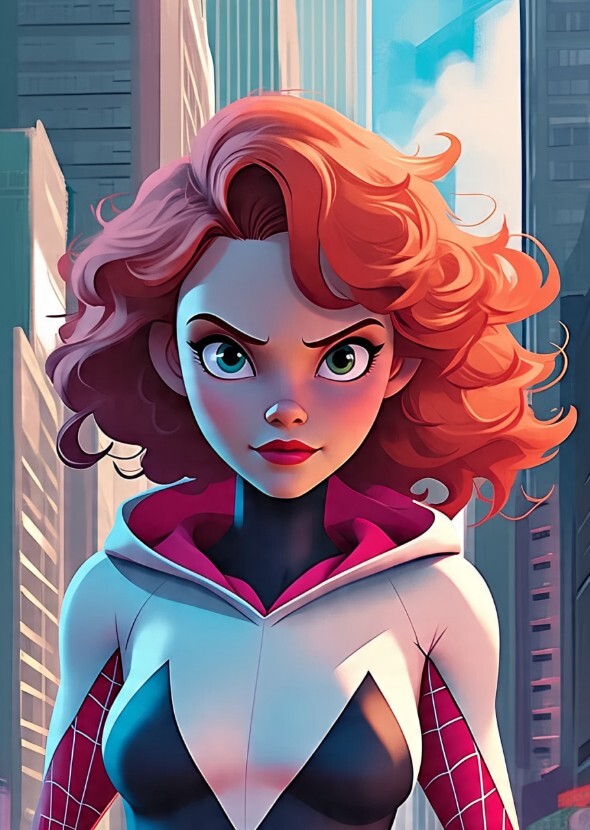 Sadie sink as specitular spider Gwen