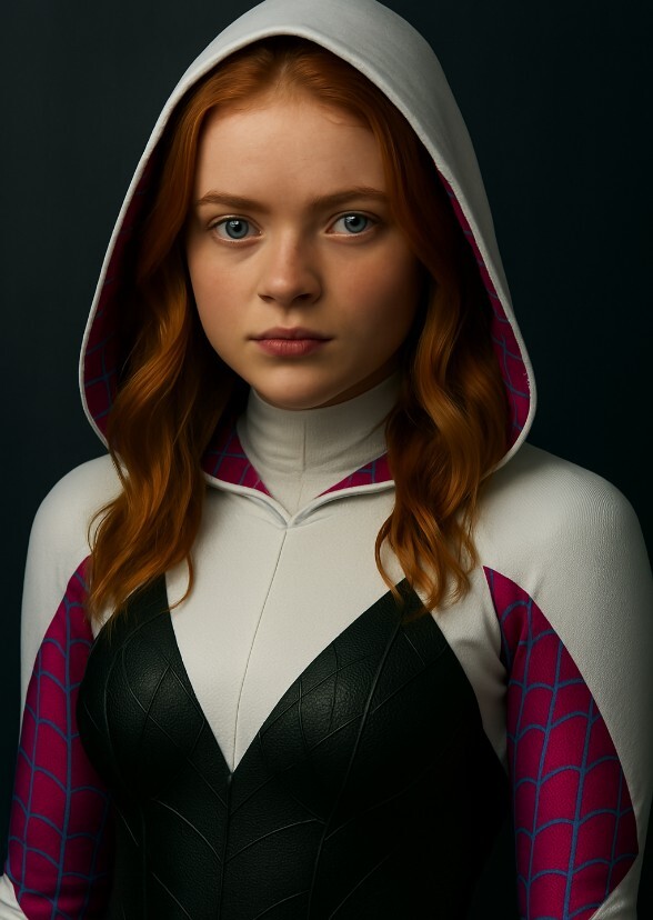 Sadie sink as spectalar spider Gwen