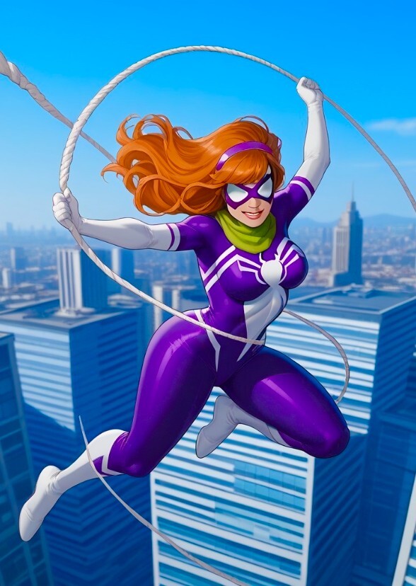 Sadie sink as spider woman Daphne
