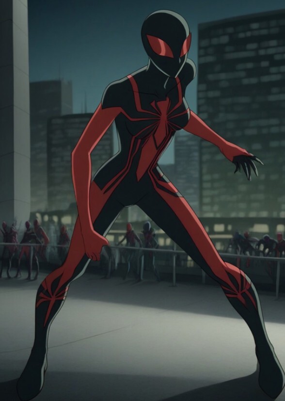 Sadie sink as spider woman MJ