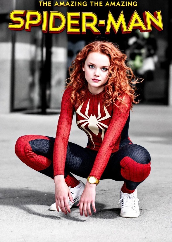 Sadie sink as Spider woman MJ