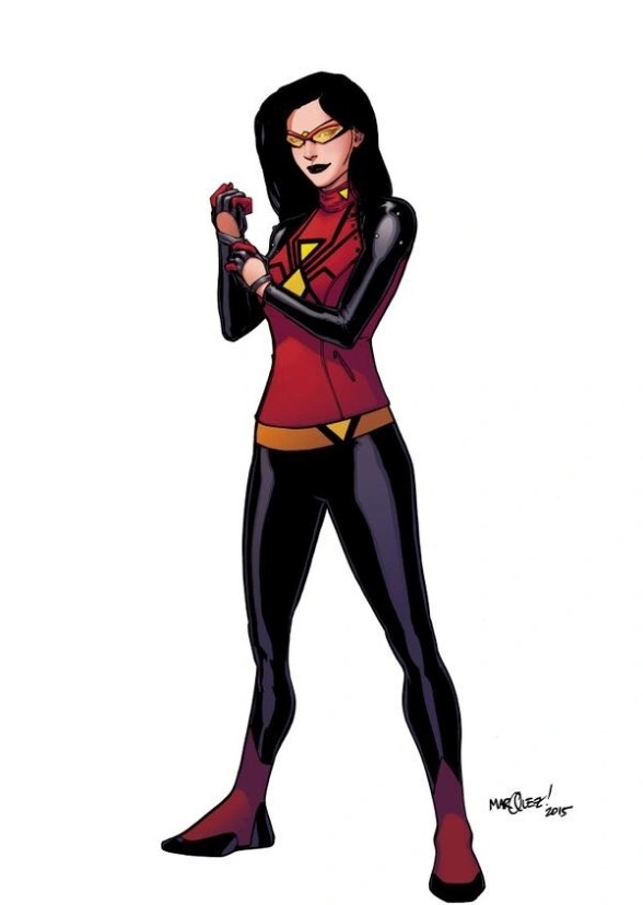 Selena Gomez as spider woman Jessica Drew