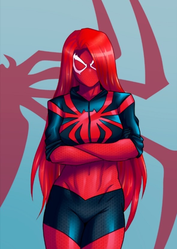 Shaline Woodley as scarlet spider MJ