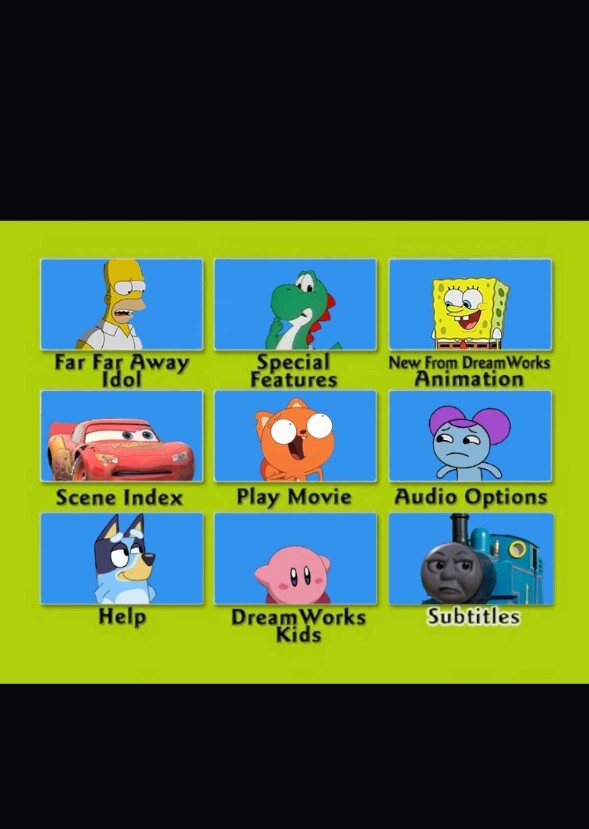 Shrek 2 DVD Menu Crossover