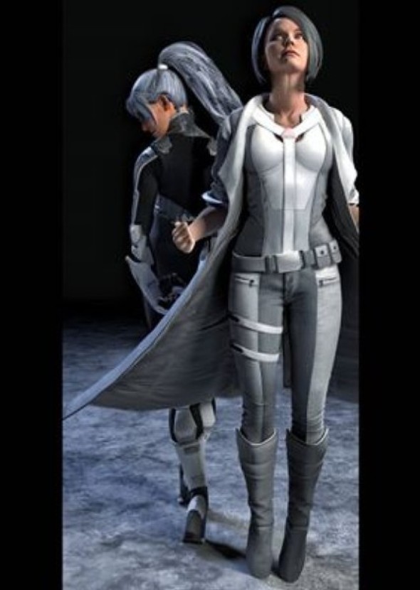 Silver and Black