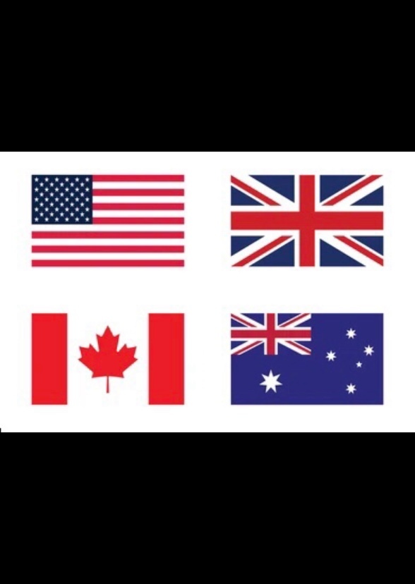 Songs (USA vs UK vs Canada vs Australia)