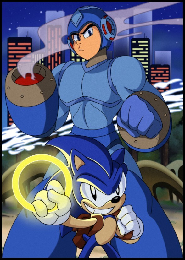 Sonic and Mega Man: Super Fightin' Hedgebot! (1998)