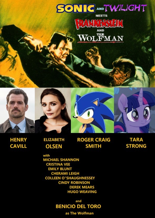 Sonic and Twilight meet Frankenstein and the Wolfman