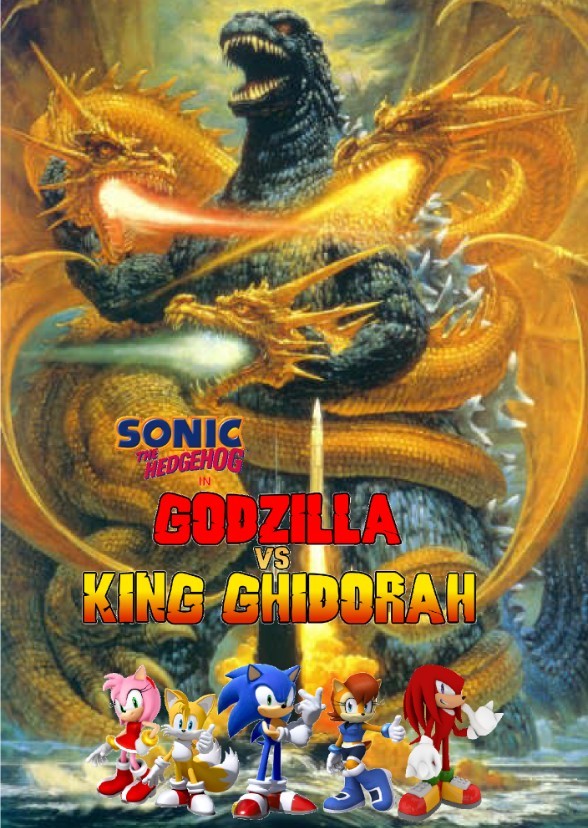Sonic in Ghidorah, the Three-Headed Monster