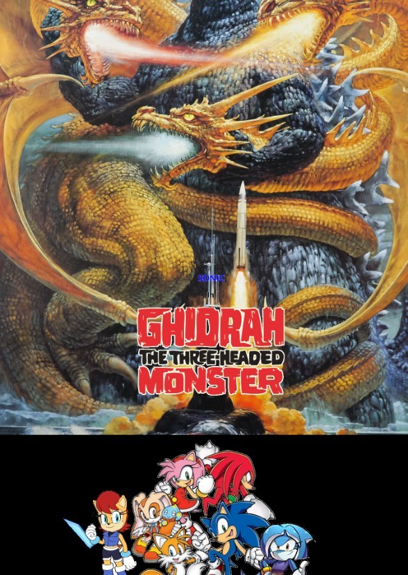 Sonic in Ghidorah the Three Headed Monster