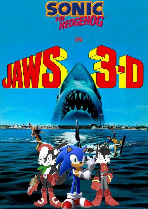 Sonic in Jaws 3-D
