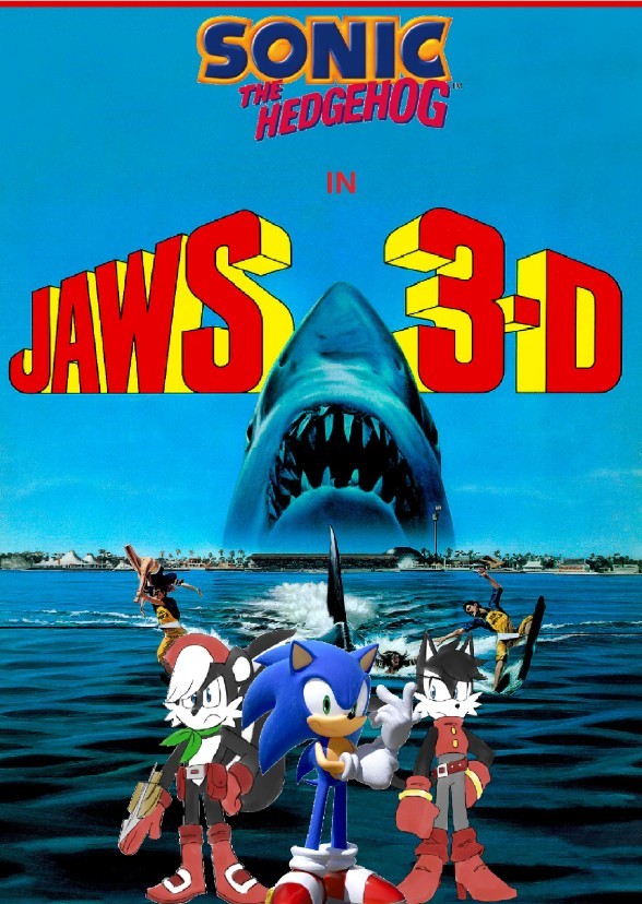 Sonic in Jaws 3-D (Version 2)