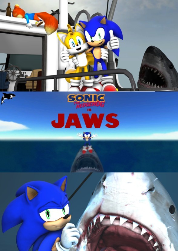 Sonic in Jaws (Version 8)