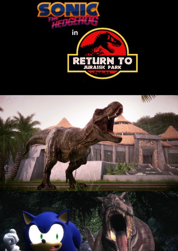 Sonic in Return to Jurassic Park
