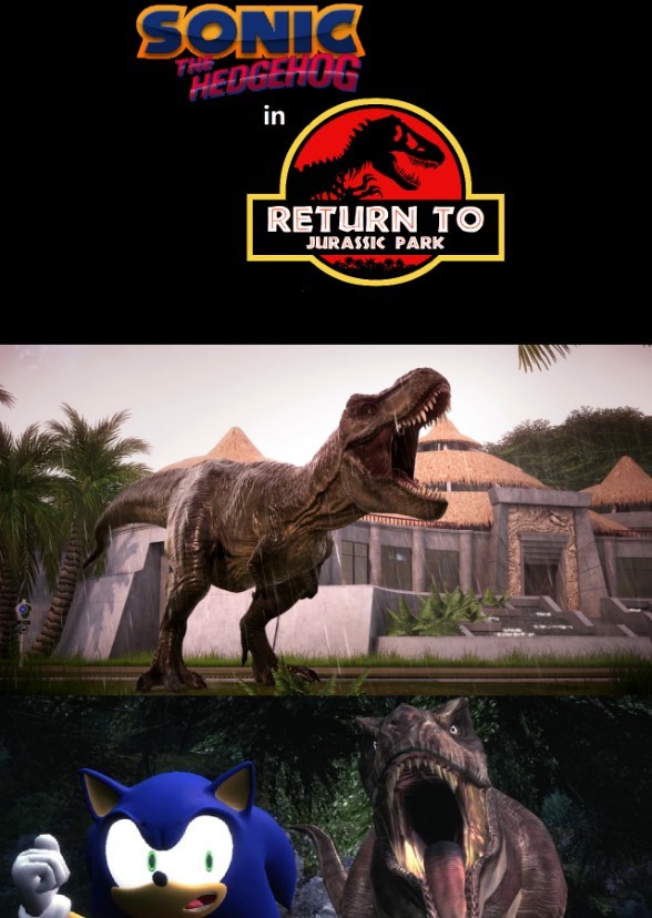 Sonic in Return to Jurassic Park