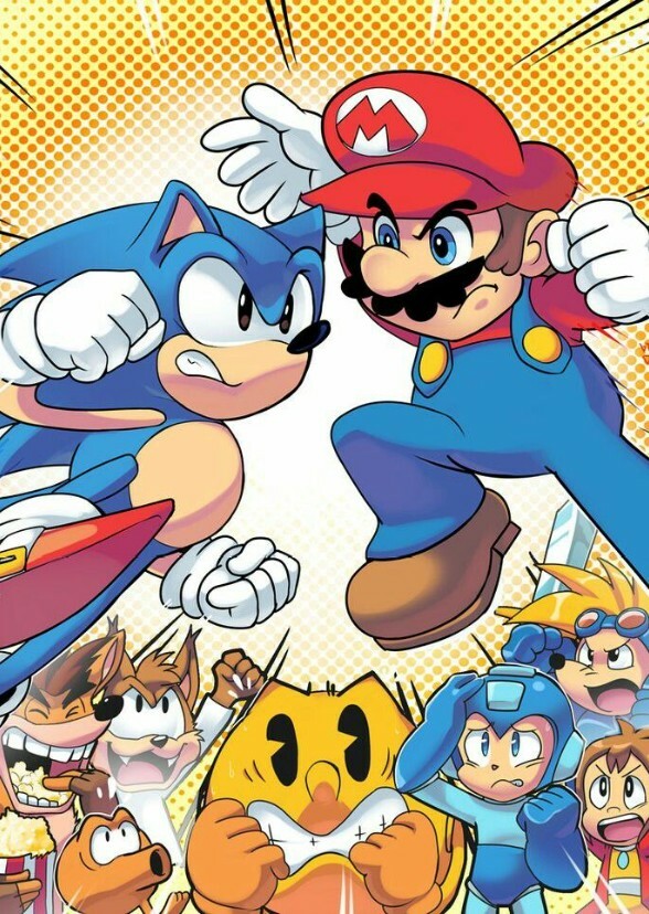 Sonic vs mario 