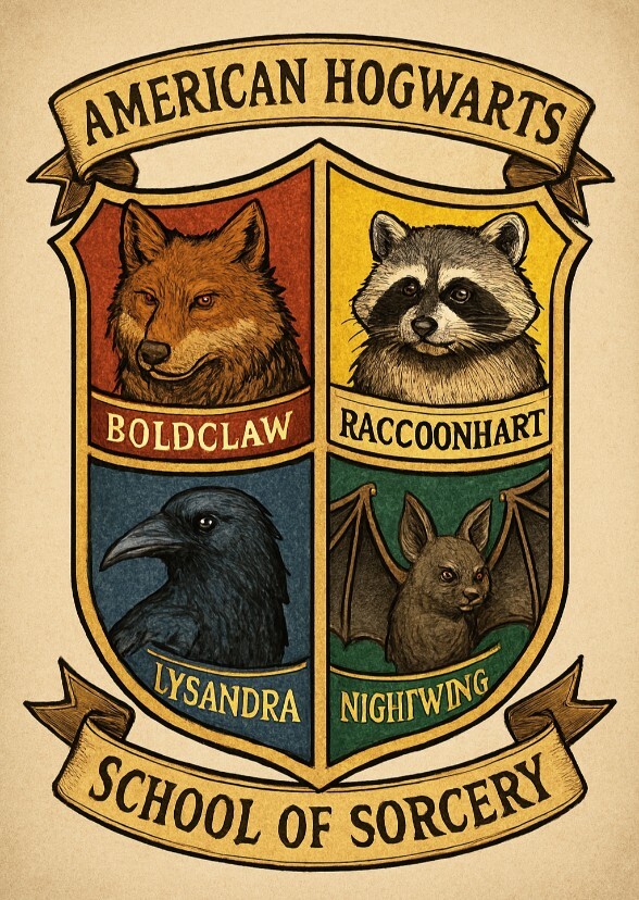 Sorting Fictional Characters into American Hogwarts Houses
