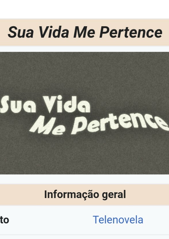 Sua Vida Me Pertence