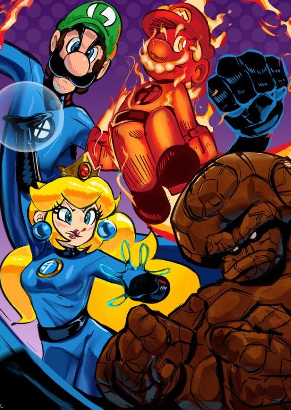 Super Mario Bros x Fantastic Four