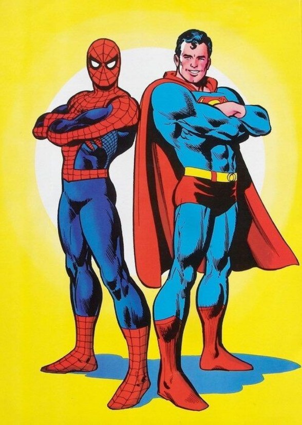 Superman meets Spider-Man
