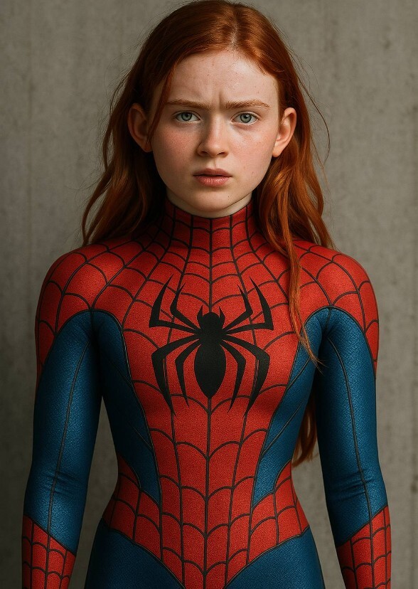 Sydney Sweeney as spiderling Annie May waston Parker