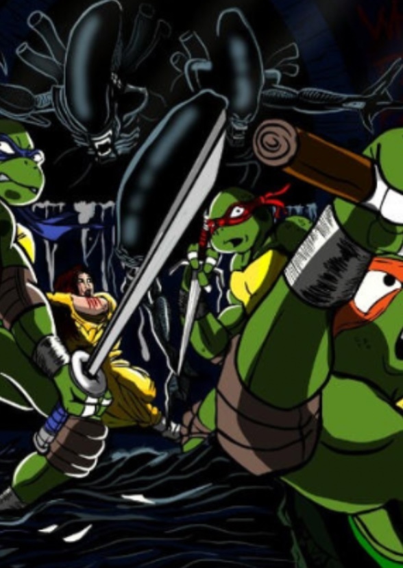 Teenage Mutant Ninja Turtles vs Alien
