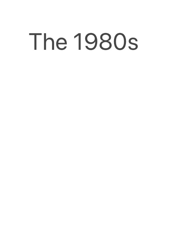 The 1980s