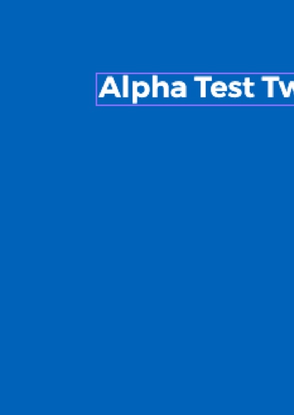 The Alpha Test Two (Alpha 1233)