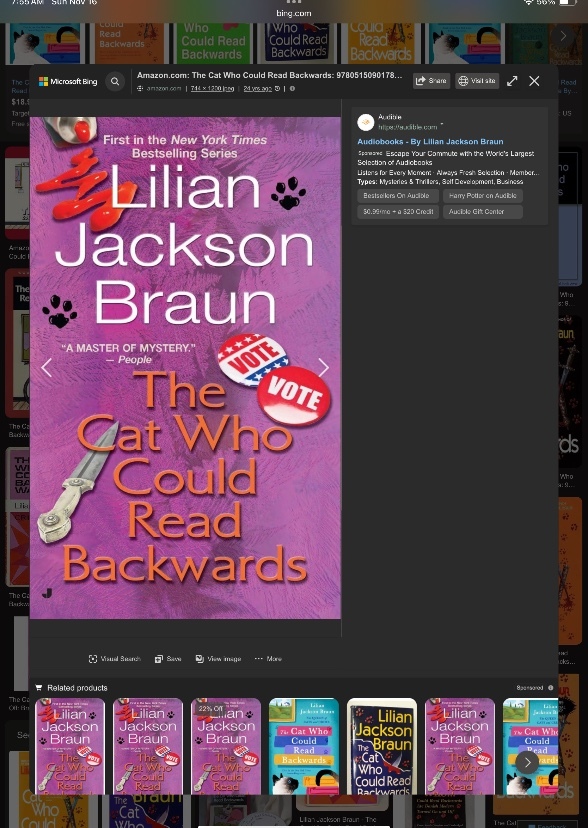 The cat who read backwards