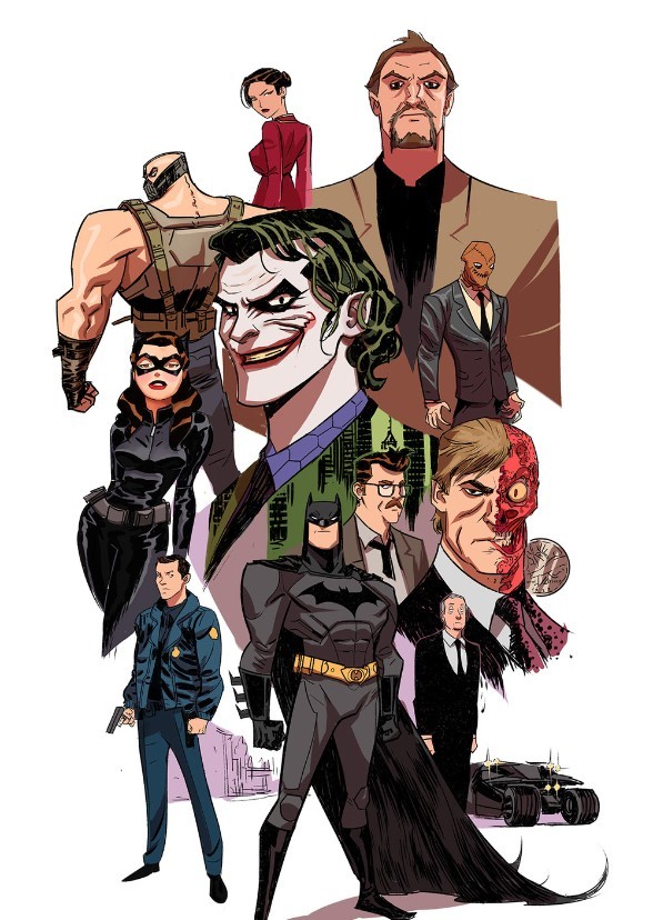 The Dark Knight Trilogy: Animated Rendition