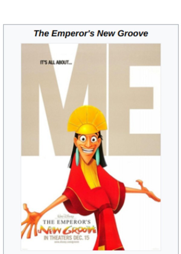 The Emperor's New Groove (Live Action)