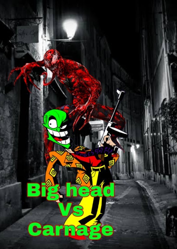 The mask/Big Head vs Carnage (Marvel Vs Dark Horse)
