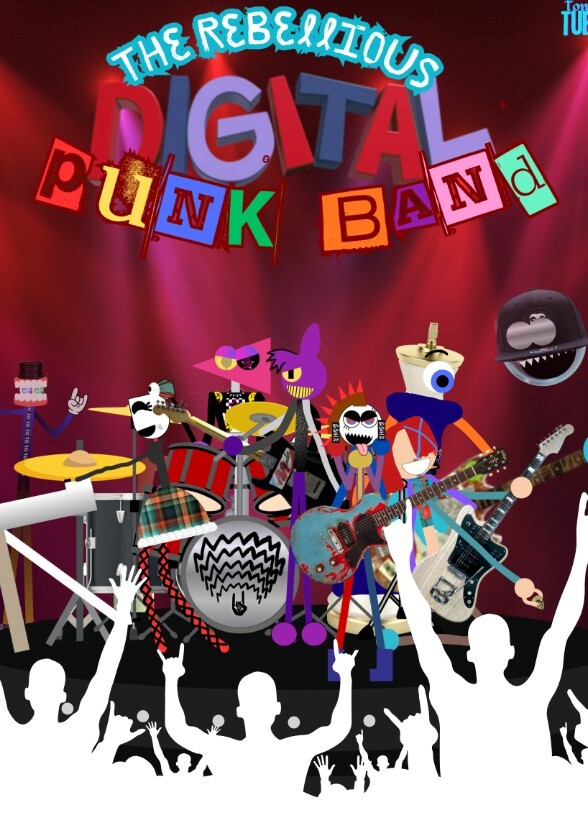 The Rebellious Digital Punk Band AU