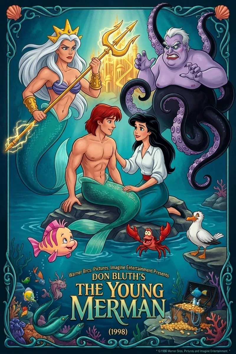 The Young Merman If Fictional Characters