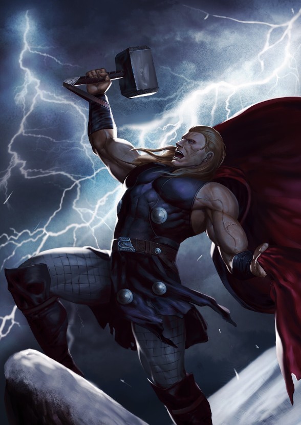 Thor and the Goddess of Death
