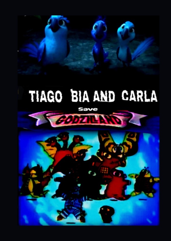 Tiago, Bia and Carla save Godzilla-Land