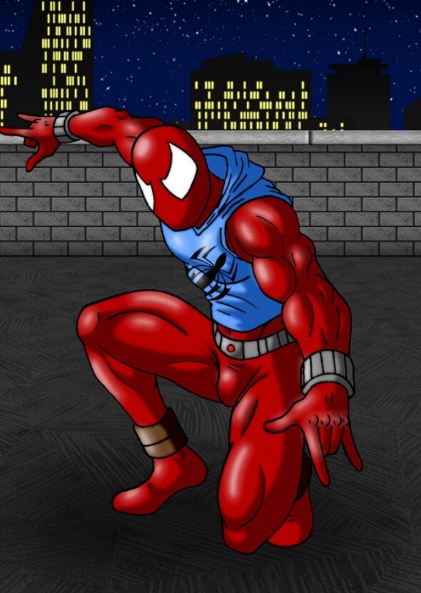 Tobey Maguire as scarlet spider man
